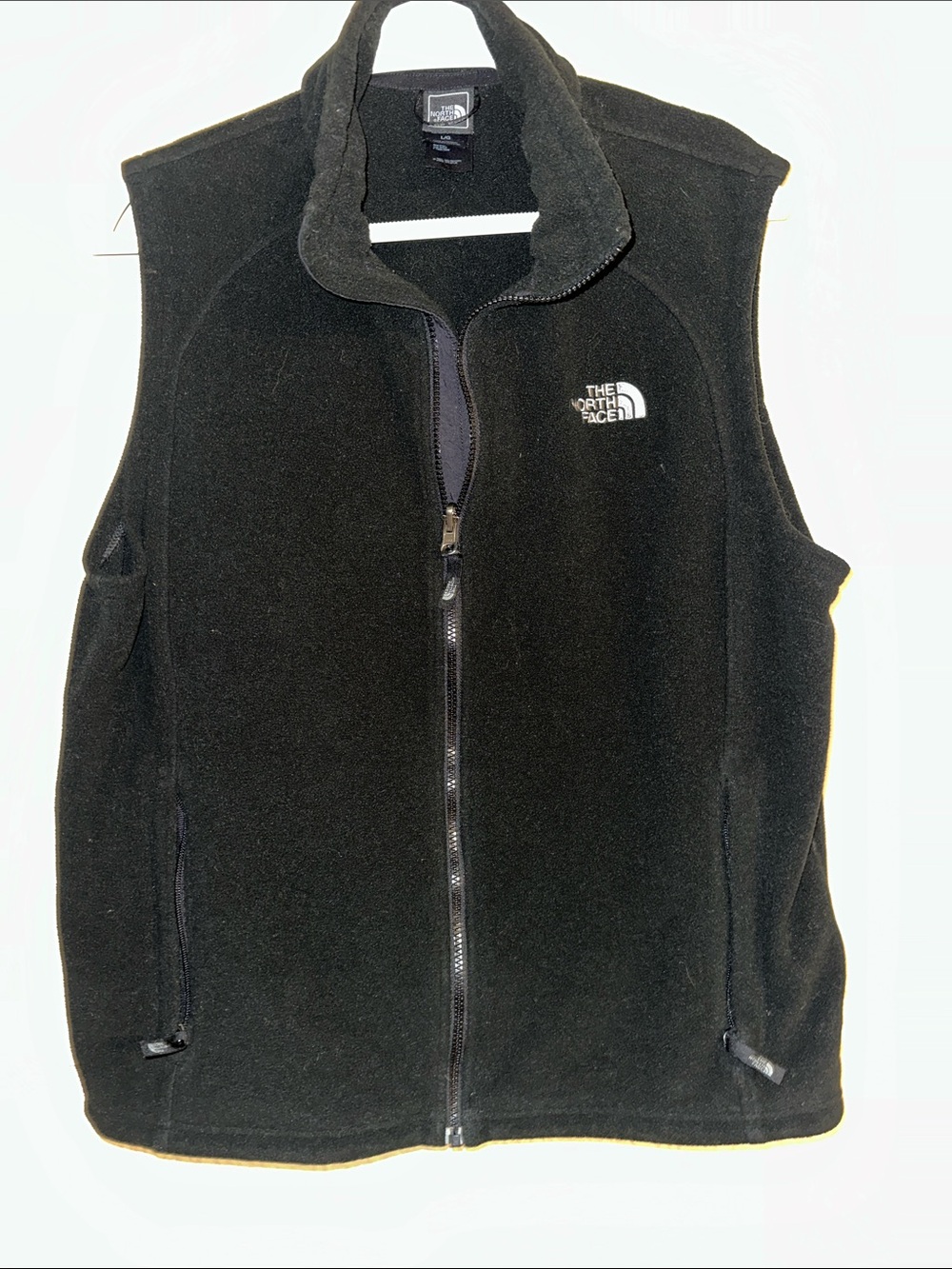 The North Face Black Men's Fleece Vest with Full Zip